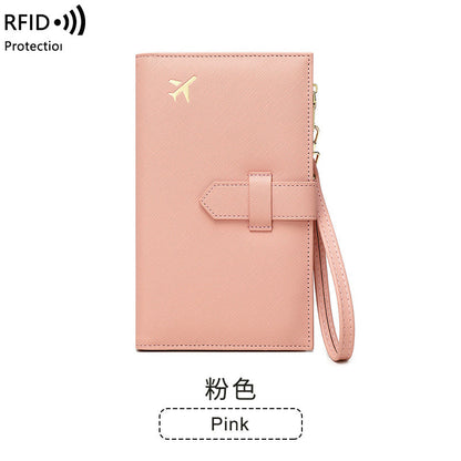 RFID Passport Holder Multifunctional Long Wallet