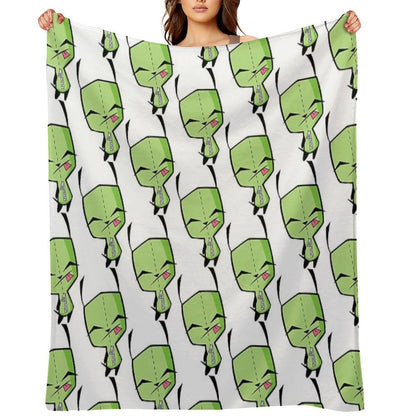 Invader Zim's GIR Throw Blanket