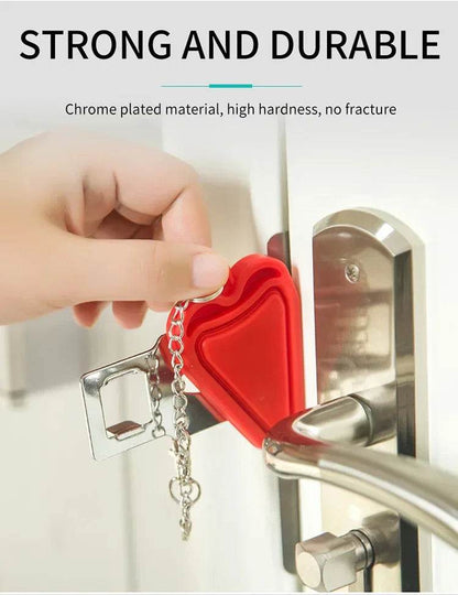 Portable Door Lock for Travel | Anti-Theft Hotel Lock