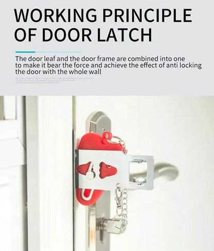 Portable Door Lock for Travel | Anti-Theft Hotel Lock