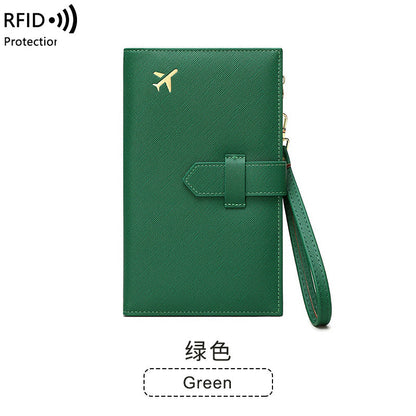 RFID Passport Holder Multifunctional Long Wallet