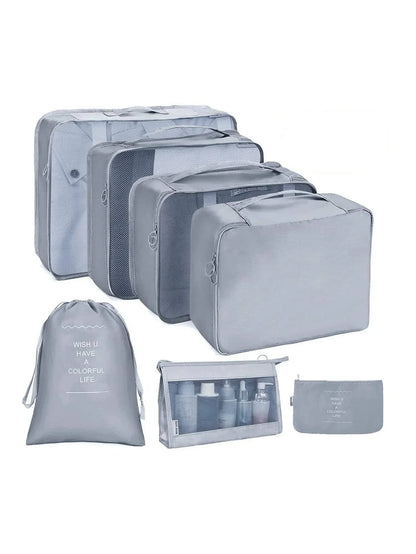 7/8/9/10-Piece Travel Organizer Packing Cubes Set – Portable Luggage Storage Bags for Clothes, Shoes & Accessories
