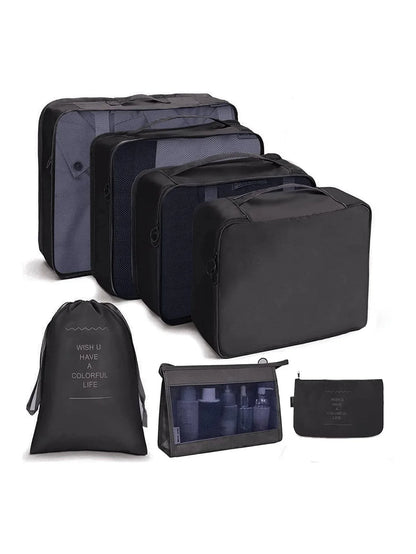 7/8/9/10-Piece Travel Organizer Packing Cubes Set – Portable Luggage Storage Bags for Clothes, Shoes & Accessories