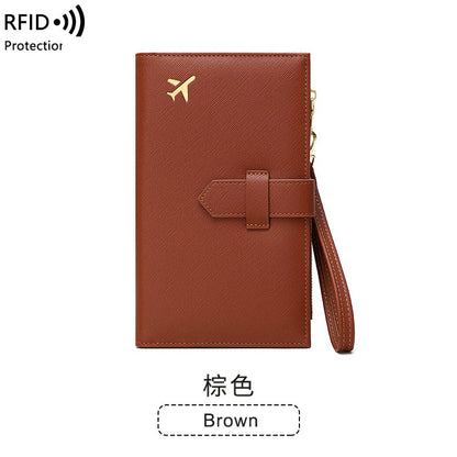 RFID Passport Holder Multifunctional Long Wallet