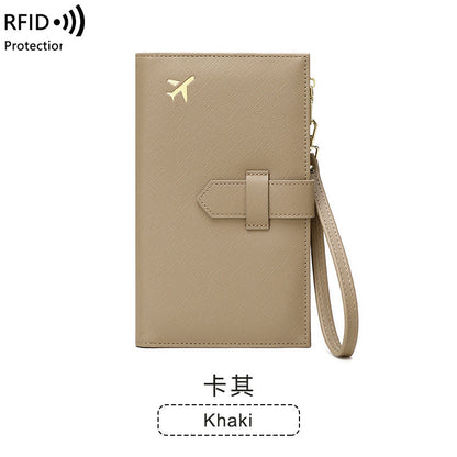 RFID Passport Holder Multifunctional Long Wallet
